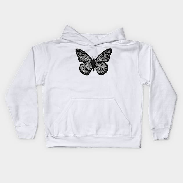 butterfly Kids Hoodie by JulietLake